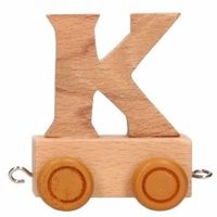 Houten letter trein K - thumbnail