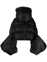 Rick Owens veste Babel Mountain Duvet à coupe crop - Noir