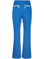 Casablanca pantalon évasé à breloque logo - Bleu