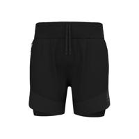 Odlo Heren X-Alp Trail 6-in-2-in-1 shorts, hardloopkleding, hardloopshorts, zwart, XL