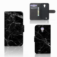Samsung Galaxy S4 Bookcase Marmer Zwart - Origineel Cadeau Vader