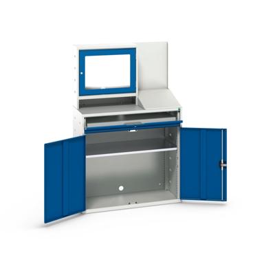 Bott Verso Computerkast | 1050x550x1650mm | 1 Legbord | 1 Schuiflade | 2 Deuren | RAL 3004 - 16928022.11 Bott Verso Computerkast | 1050x550x1650mm | 1 Legbord | 1 Schuiflade | 2 Deuren | RAL 3004 - 16928022.11