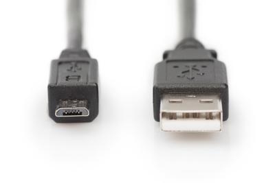 USB-kabel - USB (M) naar micro-USB type B (M) - USB 2.0 - 1 m - zwart (pak van 10)