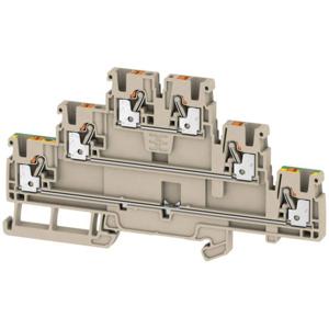 Weidmüller 2428530000 Doorgangsklem 3-etages 5.1 mm Spanveer Beige 50 stuk(s)