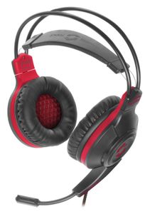 SpeedLink CELSOR Over Ear headset Gamen Kabel Stereo Zwart/rood Afstandsbediening, Volumeregeling, Microfoon uitschakelbaar (mute)