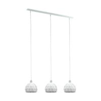 Eglo Eetkamer hanglamp Roccaforte 3-lichts wit 97857