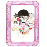 Foto prop set met frame - verjaardag/birthday party - 21-delig - photo booth accessoires