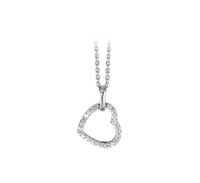 TFT Zilveren Ketting Hart Zirkonia 41 + 4 cm