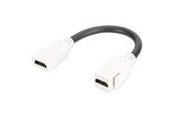 DIGITUS Keystone koppeling HDMI 2.0 - Voor DN-93832 - Met 12 cm kabel - Zuiver wit (RAL 9003)
