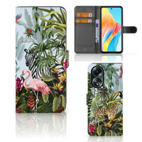 Telefoonhoesje met Pasjes voor OPPO A58 4G Jungle