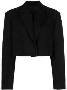 Juun.J blazer en laine à revers crantés - Noir