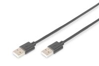 Digitus 5m USB 2.0 A/A USB-kabel USB A Zwart