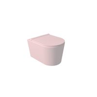 Salenzi Civita wandcloset toiletpot randloos mat roze 50x35x36.5cm