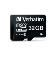 Verbatim MICRO SDHC 32GB CL 10 ADAP microSDHC-kaart 32 GB Class 10 Incl. SD-adapter - thumbnail