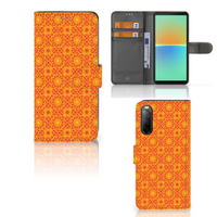 Sony Xperia 10 IV Telefoon Hoesje Batik Oranje - thumbnail