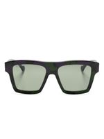 Gucci Eyewear lunettes de soleil à monture rectangulaire - Vert