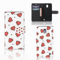 Nokia 2 Telefoon Hoesje Hearts - thumbnail