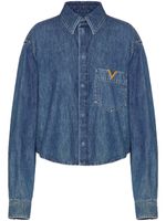 Valentino Garavani chemise VGold en jean - Bleu - thumbnail