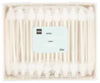 HEMA Baby Wattenstaafjes Katoen/papier - 50 Stuks