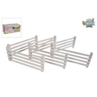 Kids Globe globe 6 houten hekken 1:24 wit