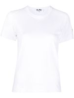 Comme Des Garçons Play t-shirt en coton à patch logo - Blanc - thumbnail