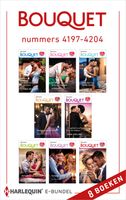 Bouquet e-bundel nummers 4197 - 4204 - Lynne Graham, Jackie Ashenden, Annie West, Michelle Conder, Dani Collins, Lucy King, Caitlin Crews, Abby Green - ebook - thumbnail