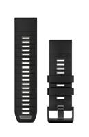 Garmin QuickFit, 26mm zwart/kiezelgrijze siliconen band
