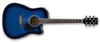 Ibanez PF15ECE-TBS gitaar Akoestische-elektrische gitaar Dreadnought 6 snaren Zwart, Blauw