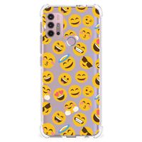 Motorola Moto G30 | G20 | G10 Doorzichtige Silicone Hoesje Emoji