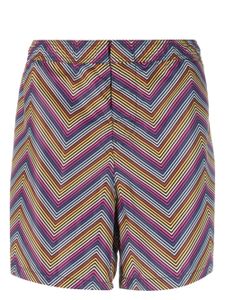 Missoni Zigzag-print swim shorts - Bleu