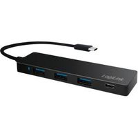 LogiLink UA0311 USB 3.0 (3.1 Gen 1) Type-C 5000Mbit/s Zwart hub 3x USB A 1x C