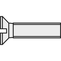 TOOLCRAFT 839945 Verzonken schroeven M2 16 mm Sleuf DIN 963 Kunststof, Polyamide 10 stuk(s)