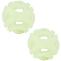 Chuckit! Air Glow Fetch Ball Hondenspeelgoed, medium (2,5 inch), 2 stuks, voor rassen 20-60 lbs