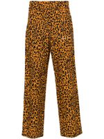 Palm Angels cheetah-print track pants - Orange