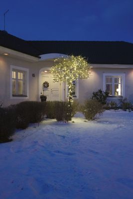 Konstsmide 3646-800 Micro-lichtketting Energielabel: F (A - G) Aantal lampen 600 Barnsteen Verlichte lengte: 41.93 m