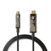 Nedis CCBG6410BK500 tussenstuk voor kabels USB-C HDMI Zwart