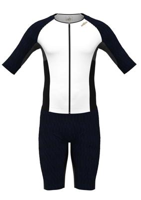 Sailfish Aerosuit pro 3 trisuit korte mouw zwart/wit heren L