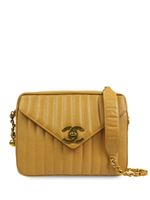 CHANEL Pre-Owned sac porté épaule à matelassage Mademoiselle (1995) - Jaune