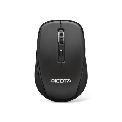 Dicota TRAVEL Muis Bluetooth Optisch Zwart 5 Toetsen 800 dpi, 1200 dpi, 1600 dpi