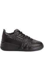 Giuseppe Zanotti baskets Talon à lacets - Noir