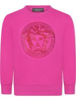 Versace Kids sweat à logo Medusa - Rose