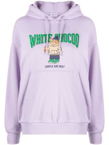 CHOCOOLATE hoodie en coton à logo imprimé - Violet