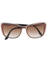 Saint Laurent Pre-Owned lunettes de soleil à monture carrée (années 1980) - Rose