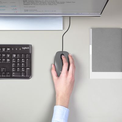 Logitech M100 muis Kantoor Ambidextrous USB Type-A Optisch 1000 DPI