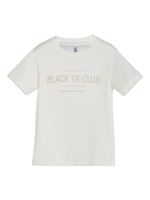 Brunello Cucinelli Kids t-shirt en coton à slogan imprimé - Blanc - thumbnail