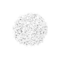 Decoratie/hobby stenen/kiezelstenen - wit - zakje 350 gram -  van 5 tot 10 mm   -