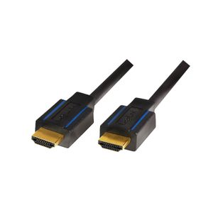 LogiLink CHB004 HDMI-kabel HDMI Aansluitkabel HDMI-A-stekker, HDMI-A-stekker 1.80 m Zwart 4K UHD