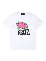 DSQUARED2 KIDS t-shirt en coton à imprimé graphique - Blanc