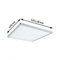 Paulmann 71009 P Atria Shine 22W 4000K 3Dim 420x420 chm LED-plafondlamp LED 22 W Chroom (mat) - thumbnail