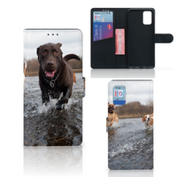 Samsung Galaxy A02s | M02s Telefoonhoesje met Pasjes Honden Labrador